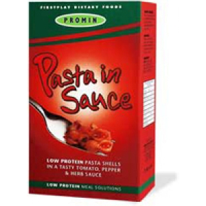 Promin kant en klare pasta in tomaten, paprika en kruiden saus