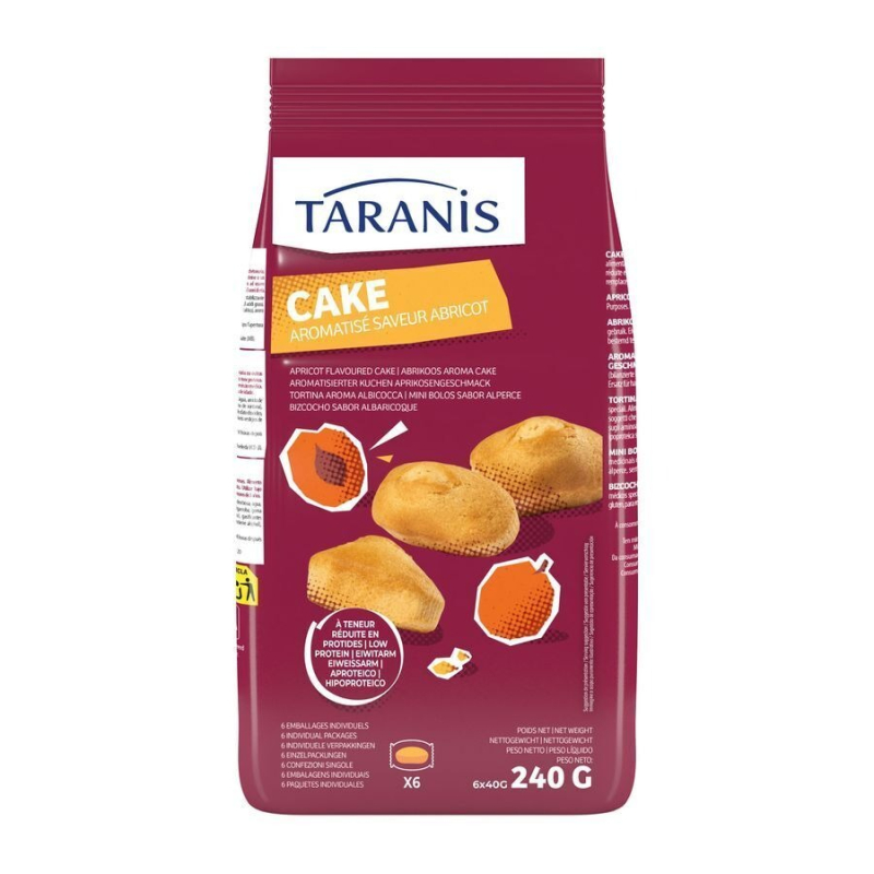 Taranis cakejes met abrikozensmaak (nieuwe verpakking = zak)