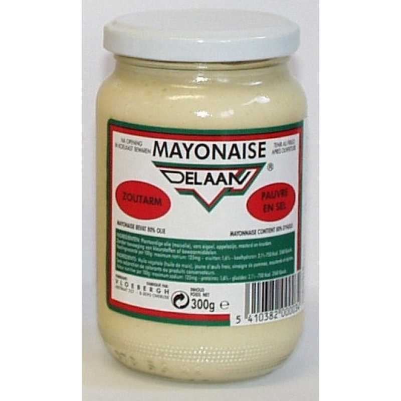 Delaan zoutarme mayonaise 300 gram