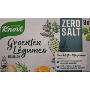 Knorr Zero Salt groente bouillon blokjes